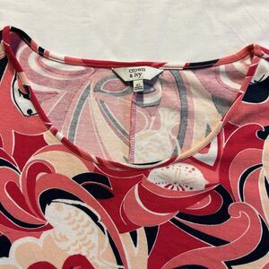 Crown & Ivy Women's Size XL Beach Print Tunic Dress - Pre-owned